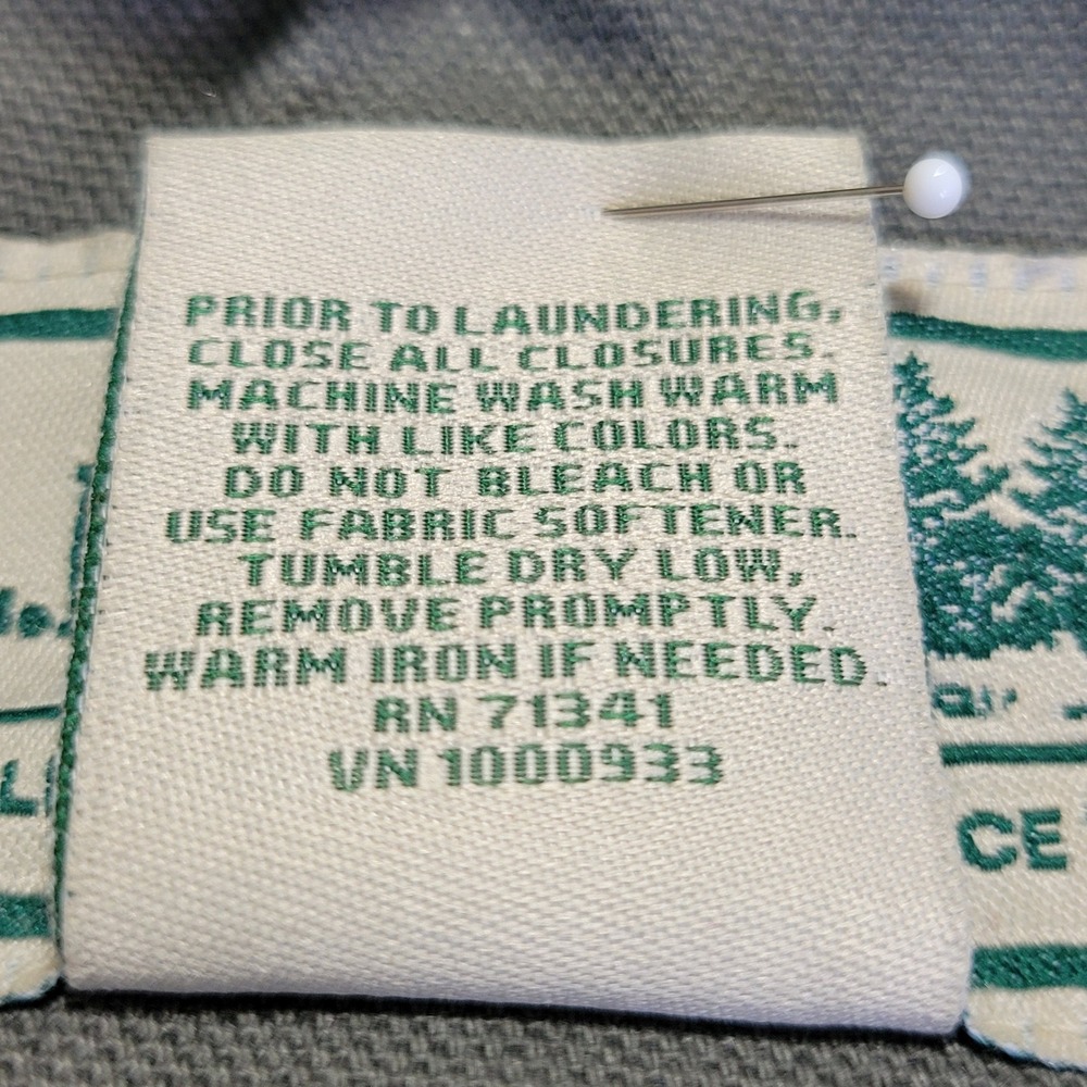 LL Bean Original Field Coat Mens Large Green Chore Jacket Blanket Flannel Lining - Picture 5 of 16